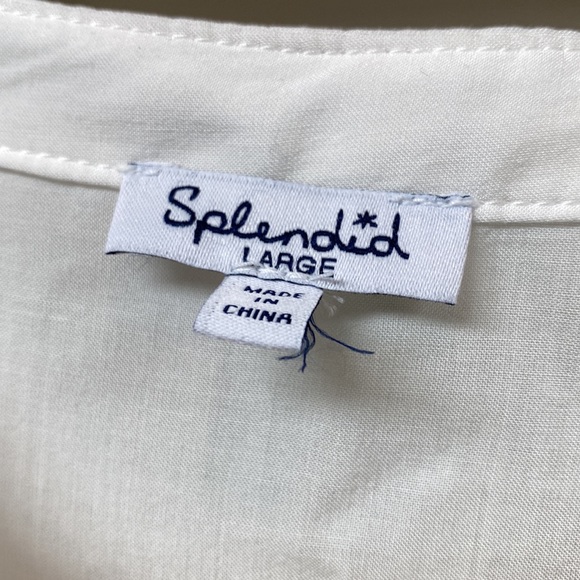 Splendid White Flow Blouse - Picture 3 of 4